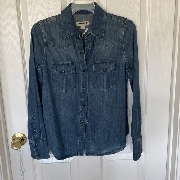 “Nili Lotan for Target” denim shirt; size XXS; NWOT - Picture 6 of 8